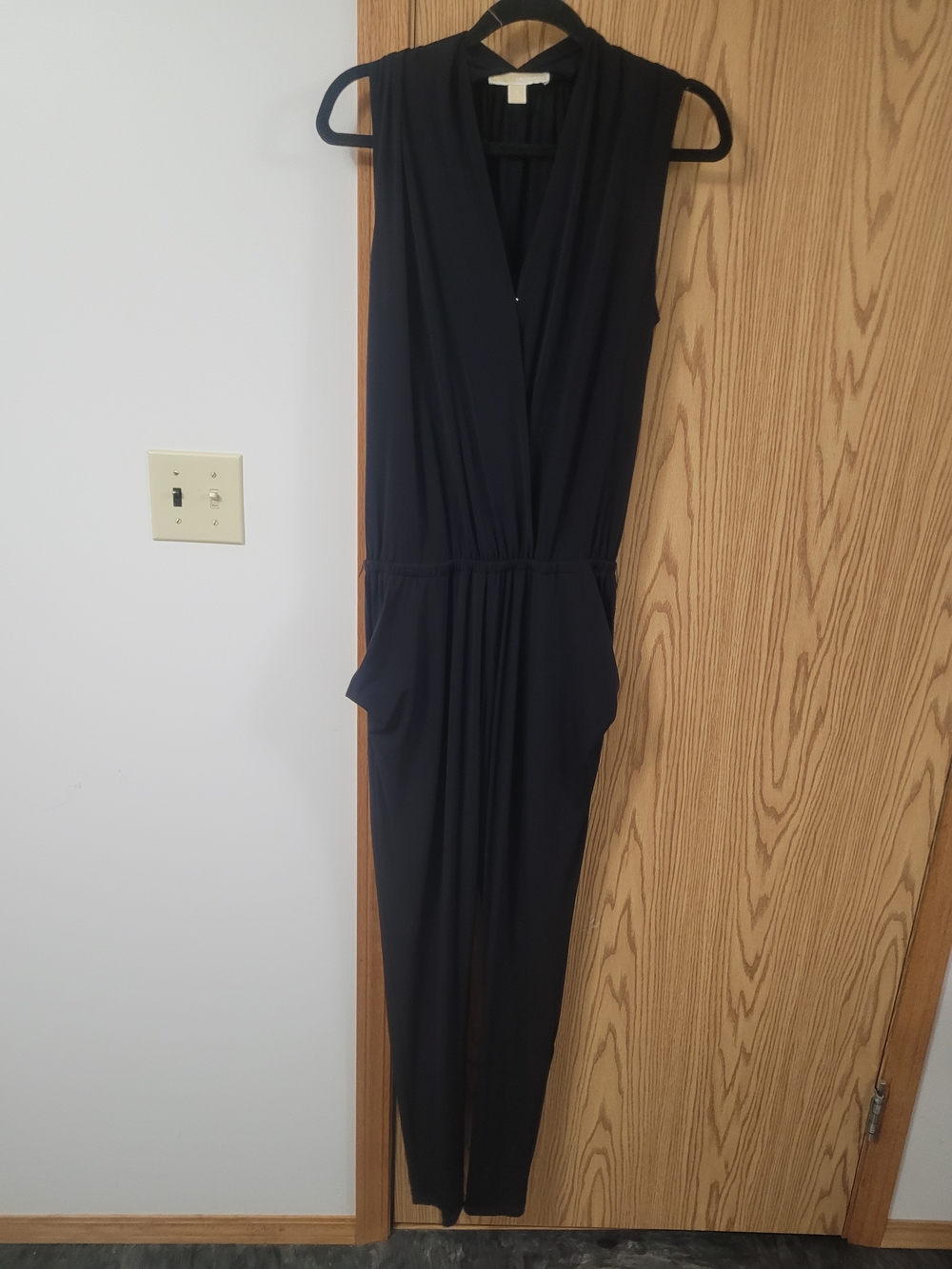 MICHAEL Michael Kors Black Sleeveless V-Neck Jumpsuit